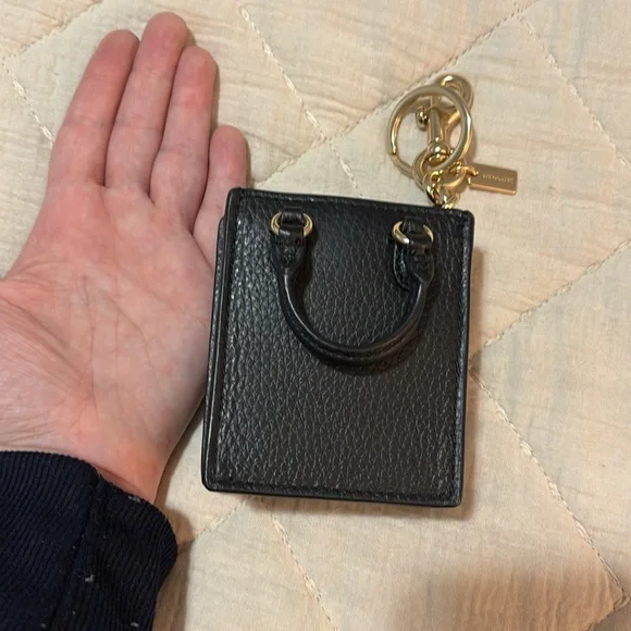 Coach Black Mini Bag Keychain - Picture 3 of 3